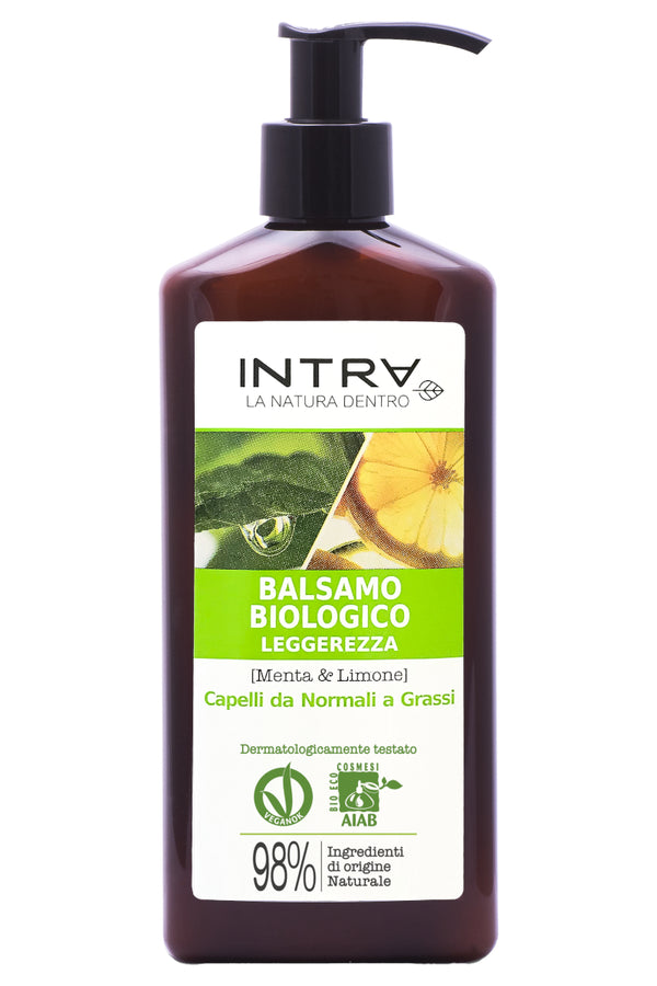 Balsam bio menta si lamaie – revitalizant 250 ml INTRA