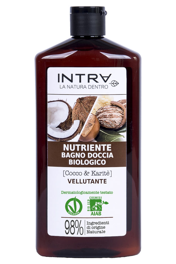 Gel de dus bio cocos si unt de shea, INTRA, 400 ml