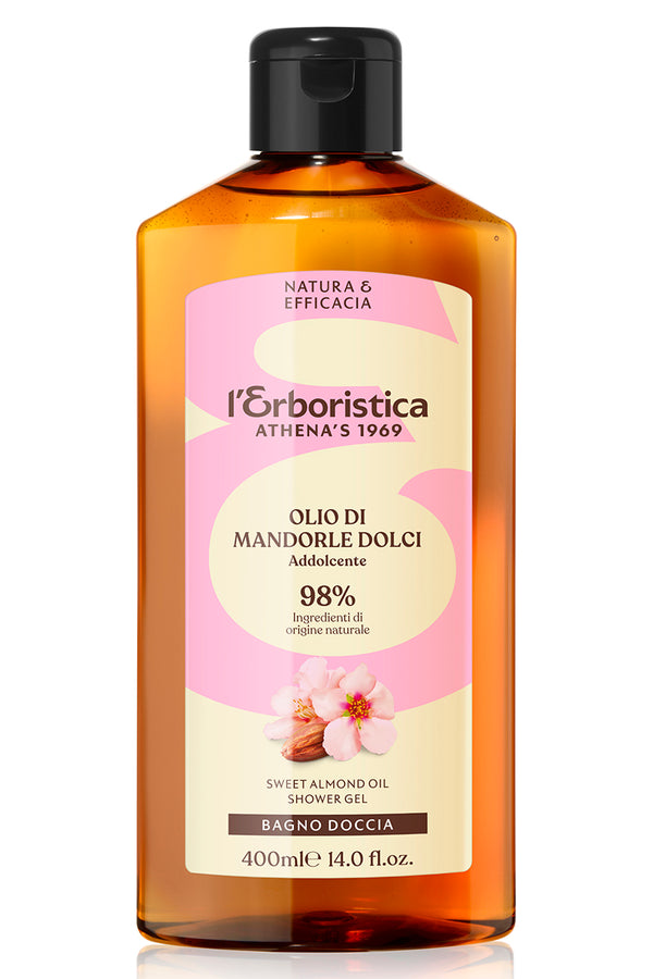 Gel de dus cu ulei de migdale dulci, catifelant, l'Erboristica, 400 ml