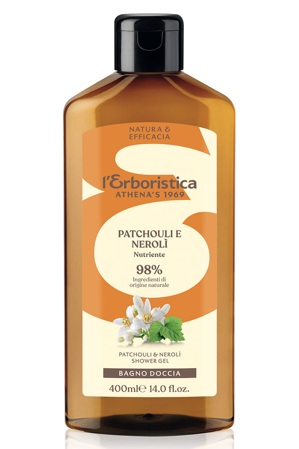 Gel de dus cu ulei de patchouli si neroli, hranitor, revitalizant, catifelant, l'Erboristica, 400 ml