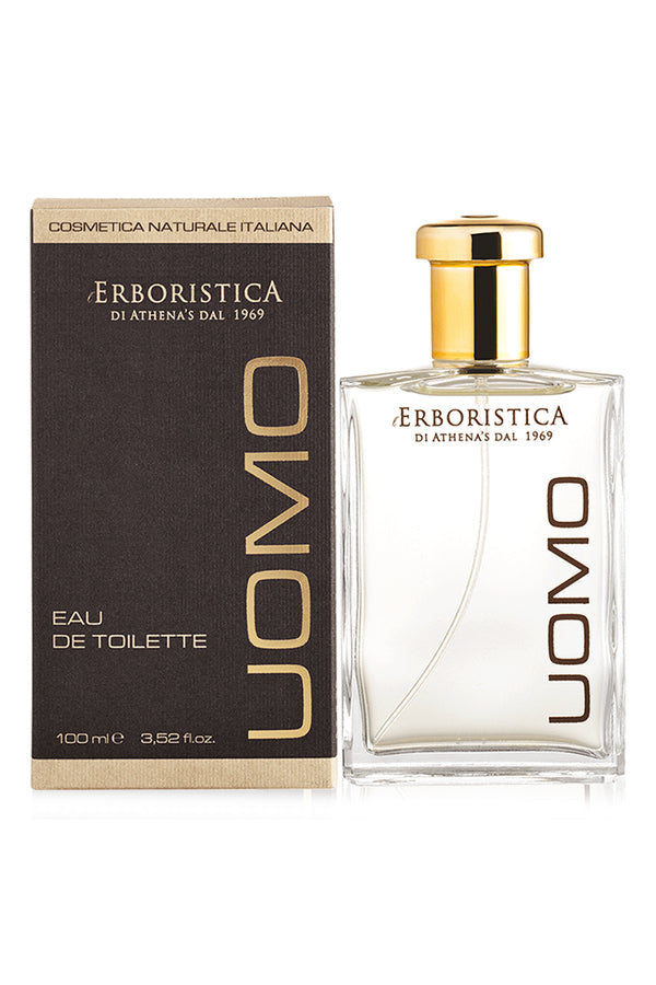 Apa de toaleta pentru barbati, aroma lemnoasa - condimentata, l'Erboristica Uomo, 100 ml